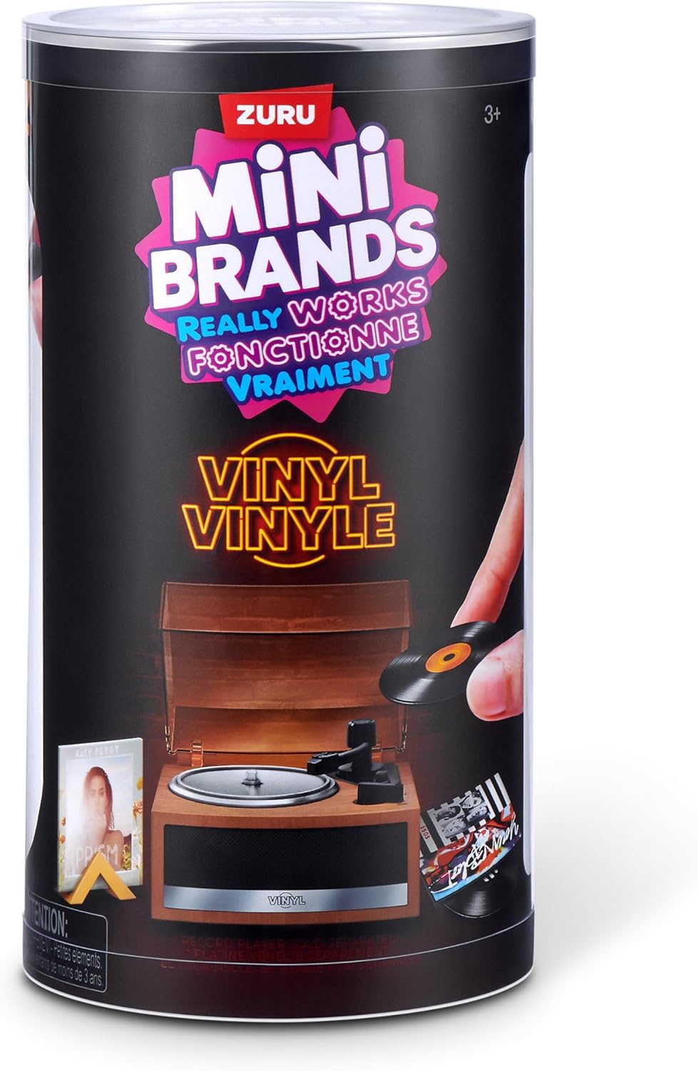 ZURU Mini Brands Mini Vinyls Capsule Series 1 – Collectible Toy Capsule with 4 Mini Vinyl Records + 1 Accessory, Compatible with Mini Record Player, for Teen & Adult Collectors